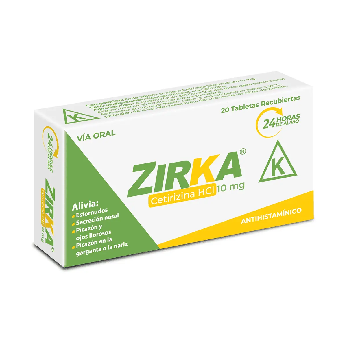 ZIRKA TABLETAS 10 MG